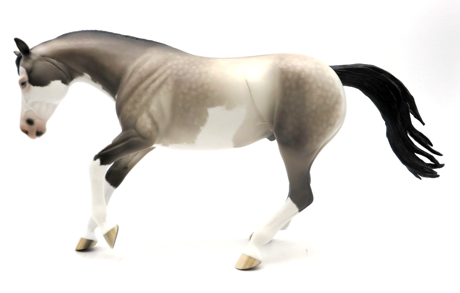 Mugwump - OOAK Etched Grulla Splash PH Painted by Sheryl Leisure 3/28/22