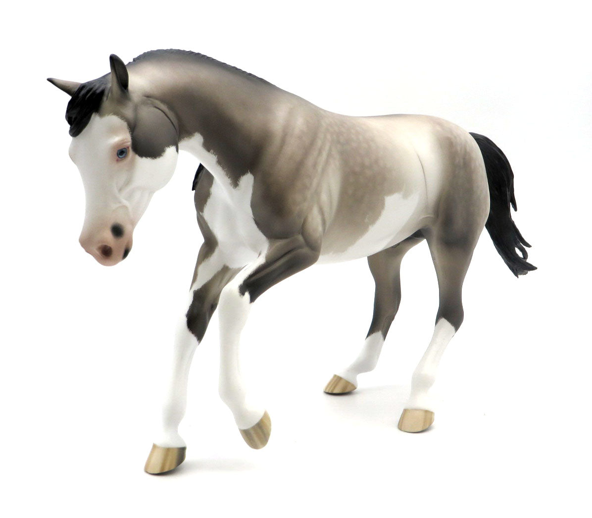 Mugwump - OOAK Etched Grulla Splash PH Painted by Sheryl Leisure 3/28/22