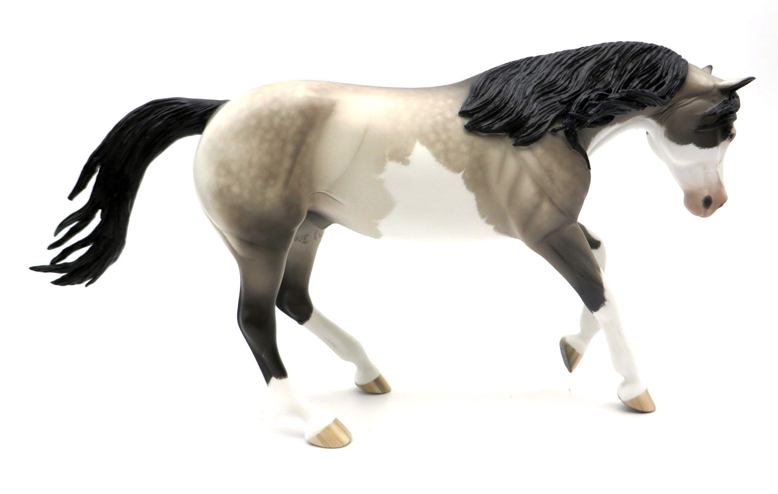 Mugwump - OOAK Etched Grulla Splash PH Painted by Sheryl Leisure 3/28/22