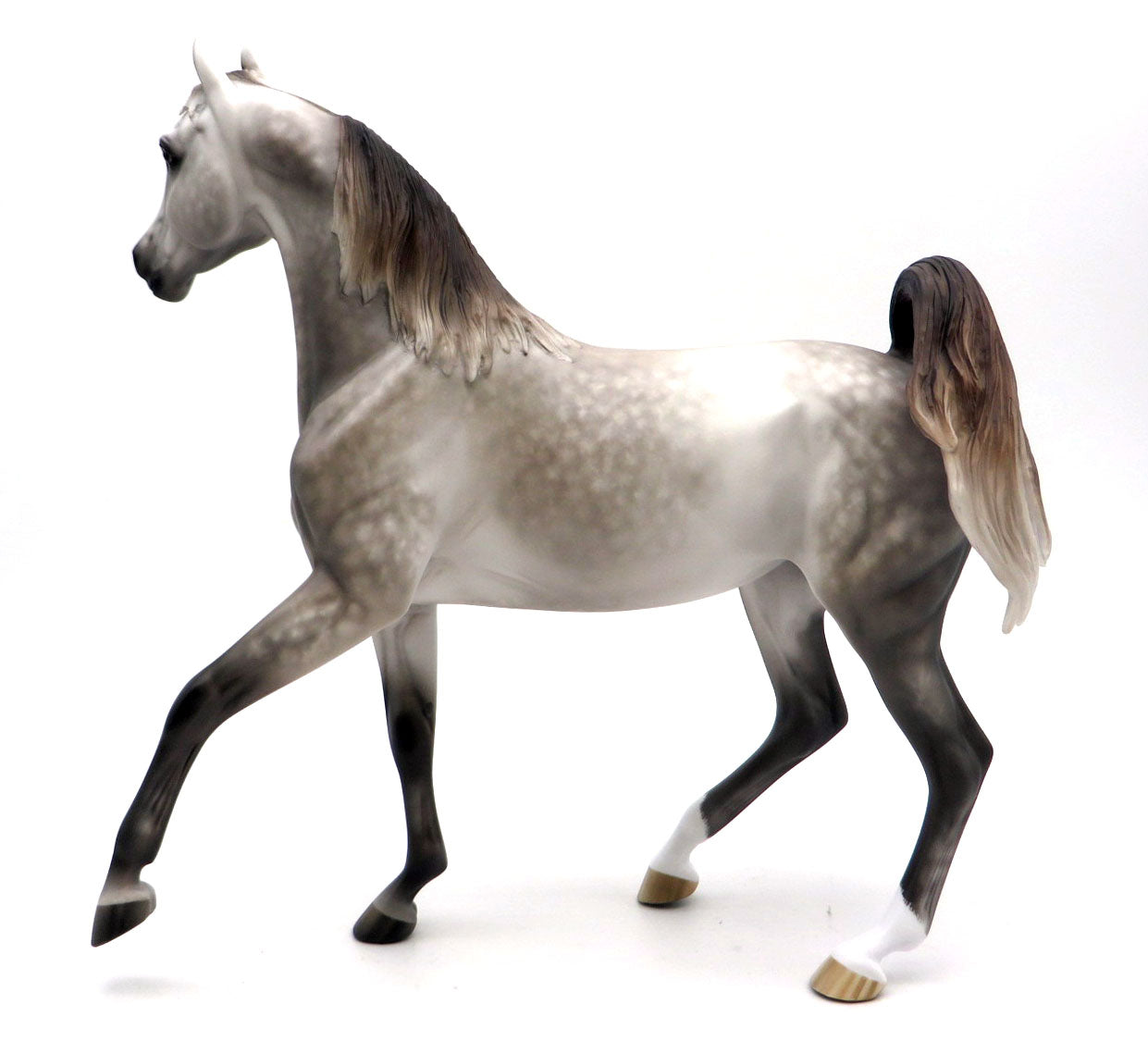Indigo Girl-OOAK Dapple Grey Arabian Mare Painted by Sheryl Leisure SHCF