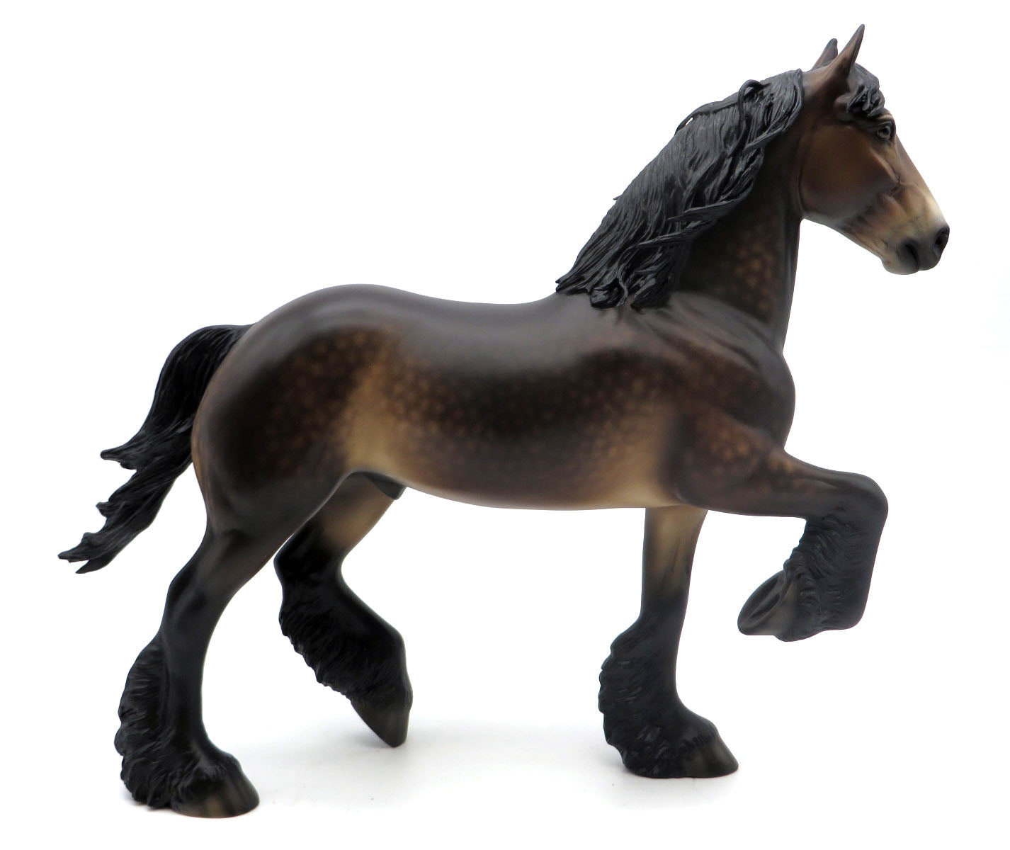 Woolverstone-OOAK Dapple Bay Trotting Drafter Painted by Sheryl Leisure 3/28/22