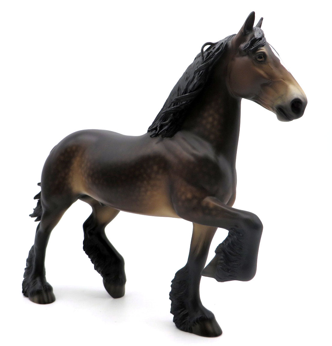 Woolverstone-OOAK Dapple Bay Trotting Drafter Painted by Sheryl Leisure 3/28/22