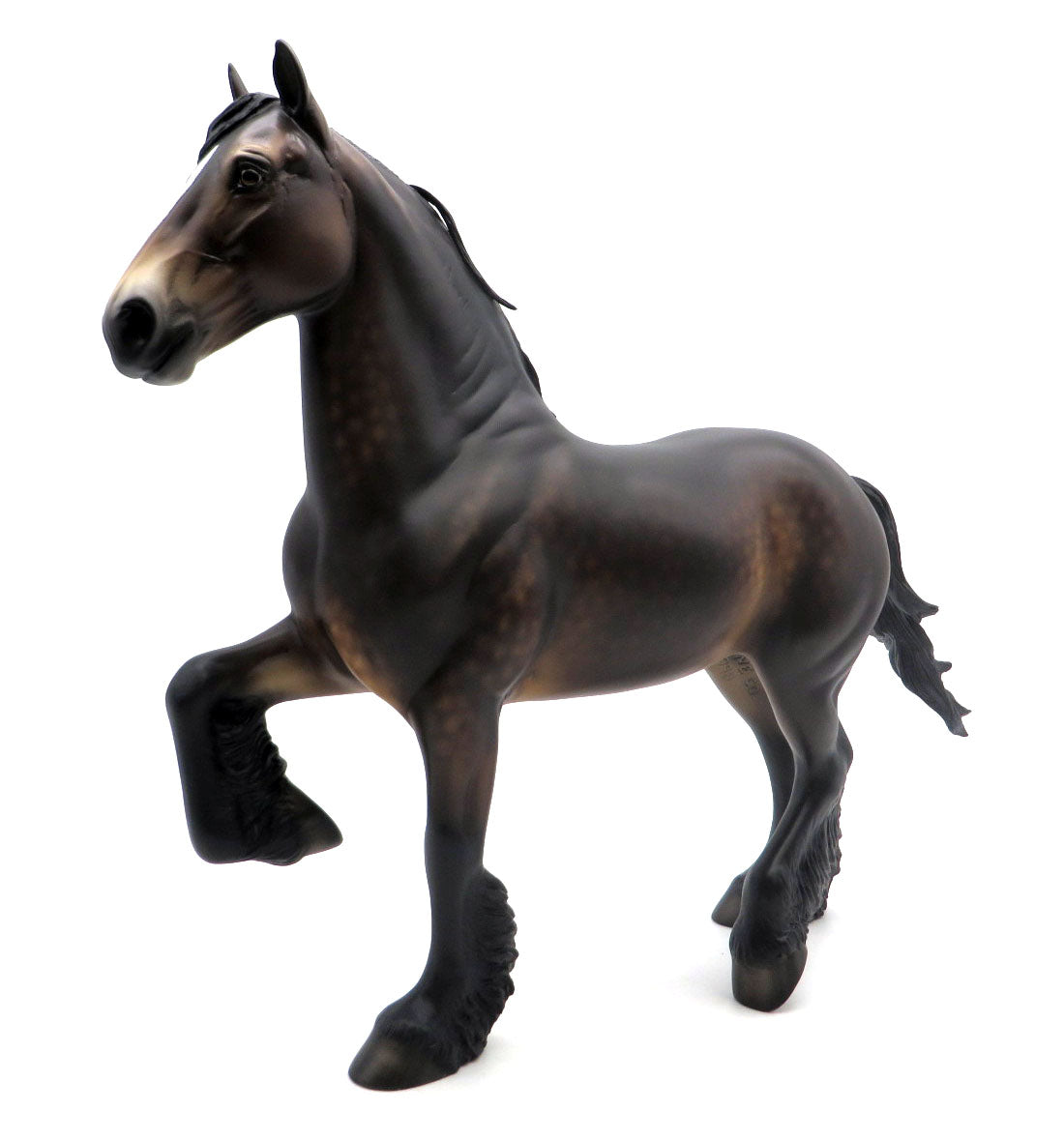 Woolverstone-OOAK Dapple Bay Trotting Drafter Painted by Sheryl Leisure 3/28/22