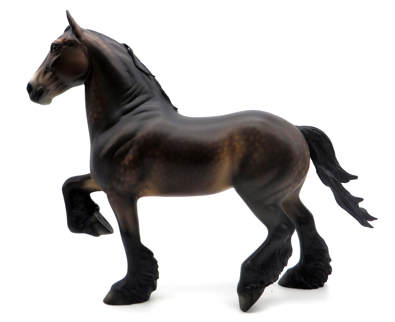 Woolverstone-OOAK Dapple Bay Trotting Drafter Painted by Sheryl Leisure 3/28/22