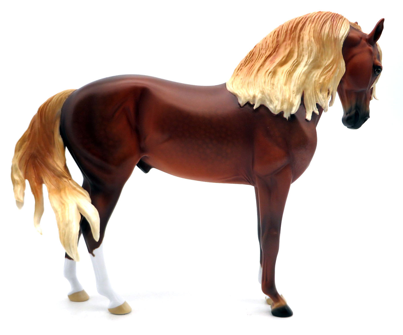 Just Like Fire-Flaxen Chestnut Andalusian Painted by Ellen Robbins 4/4/22