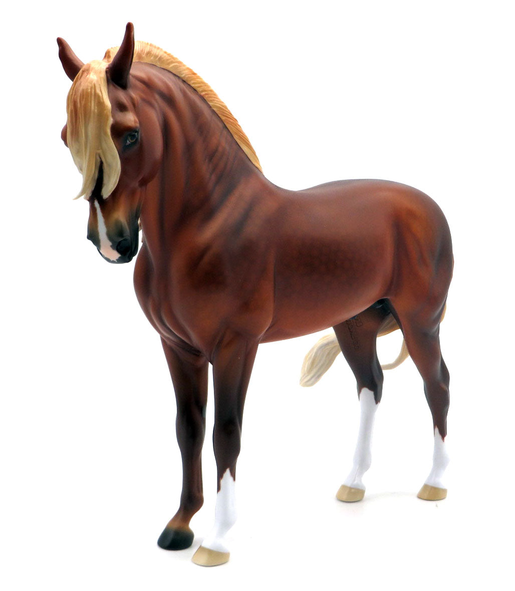 Just Like Fire-Flaxen Chestnut Andalusian Painted by Ellen Robbins 4/4/22