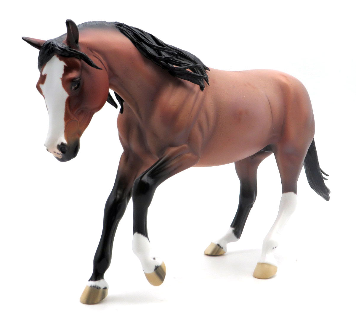 We are all mad here-Bay Roan Performance Horse Painted by Ellen 4/4/22