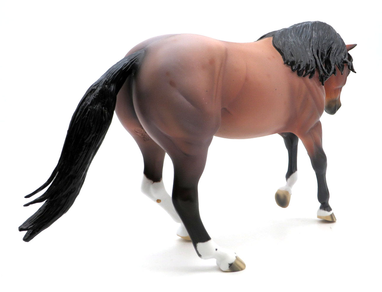 We are all mad here-Bay Roan Performance Horse Painted by Ellen 4/4/22