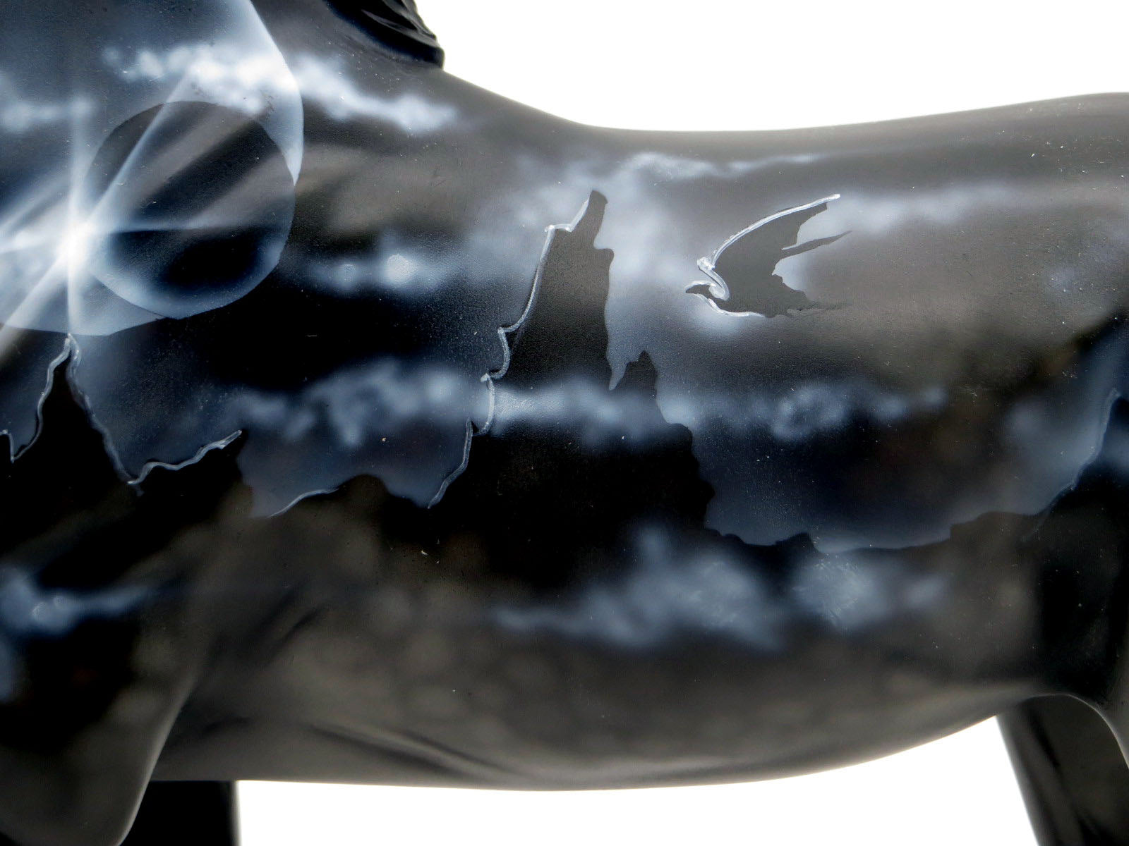 Dragon Moon-OOAK Arabian Mare Deco Painted by Dawn Quick 4/4/22