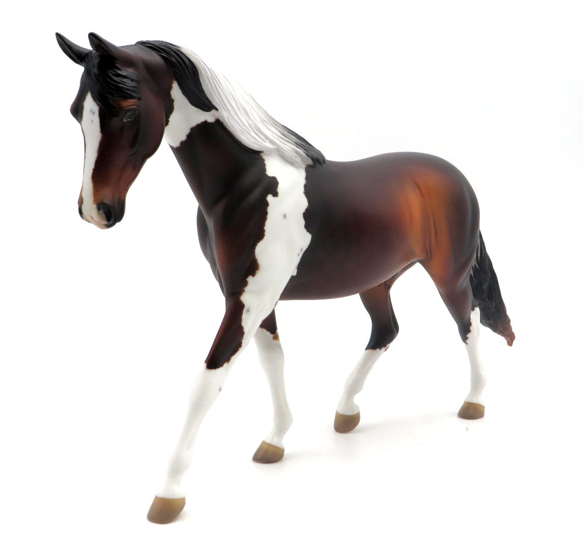 Terror Tongue-OOAK Pinto Pony Painted by Ellen Robbins 4/4/22