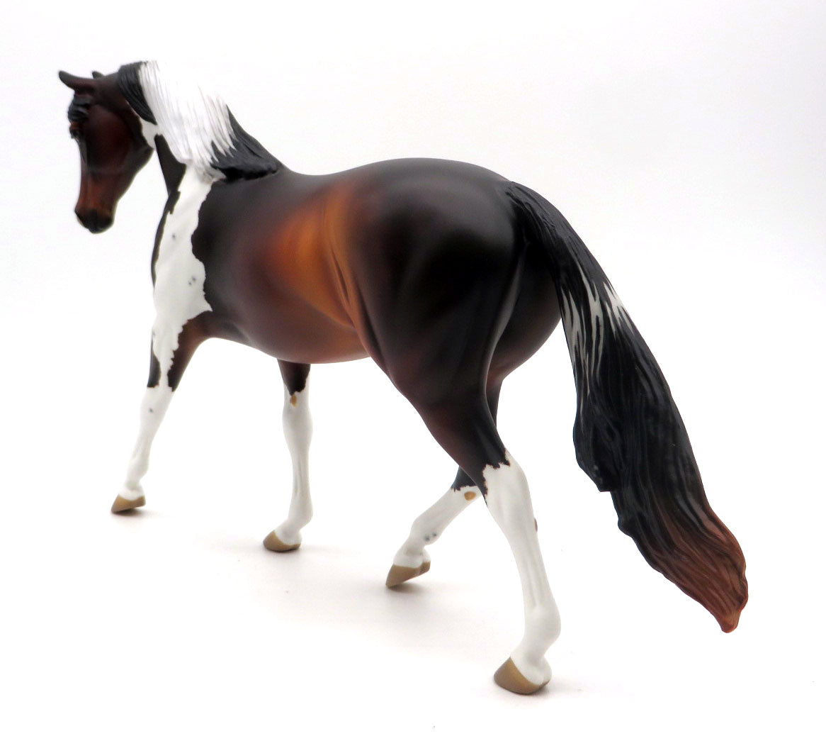 Terror Tongue-OOAK Pinto Pony Painted by Ellen Robbins 4/4/22