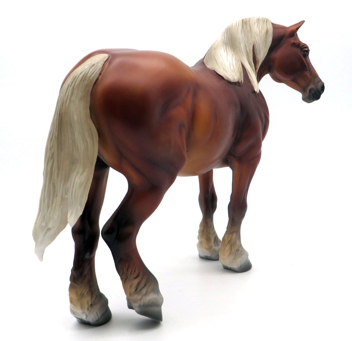 Ironspine-OOAK Heavy Draft Mare Painted by Ellen Robbins 4/4/22