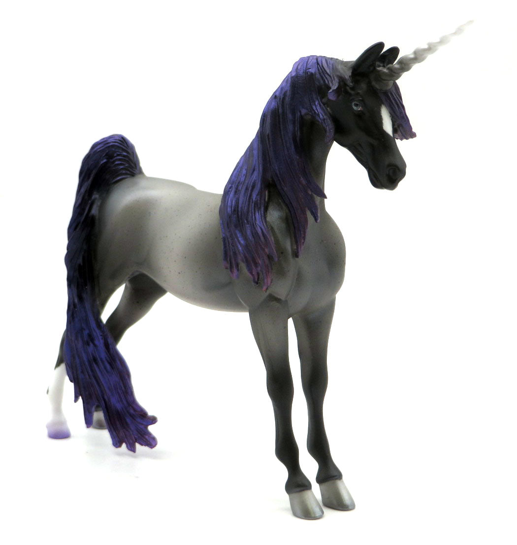 Moonlight Sonata-OOAK Deco Saddlebred Unicorn Painted by Ashley Palmer 4/11/22