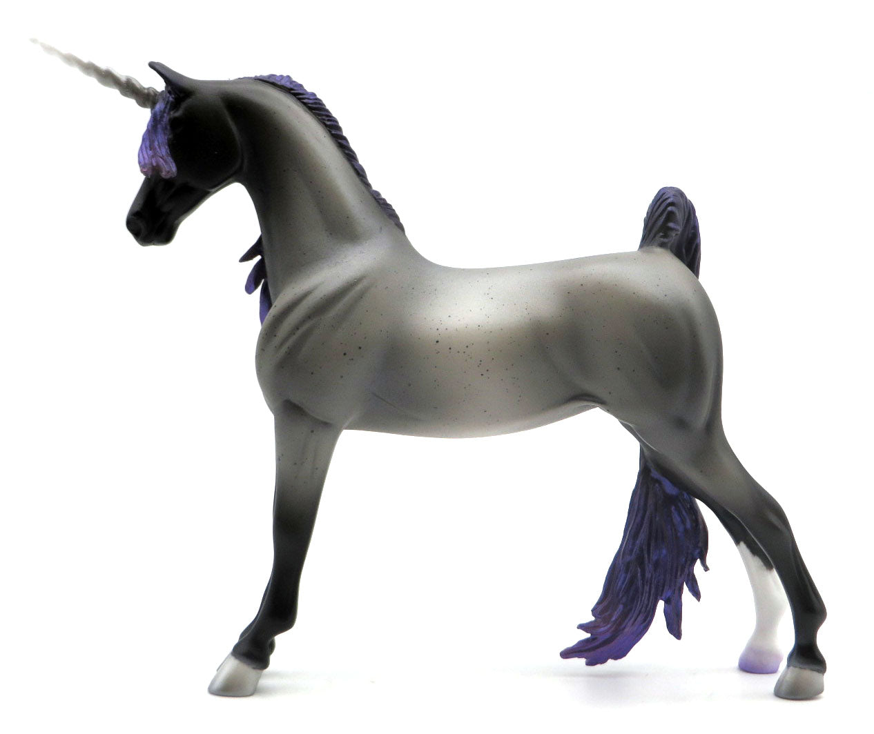 Moonlight Sonata-OOAK Deco Saddlebred Unicorn Painted by Ashley Palmer 4/11/22