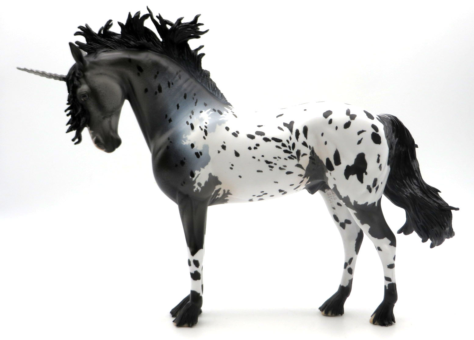 Thunderstruck-OOAK Loud Appaloosa Andalusian Unicorn Painted by Dawn Quick 4/11/22