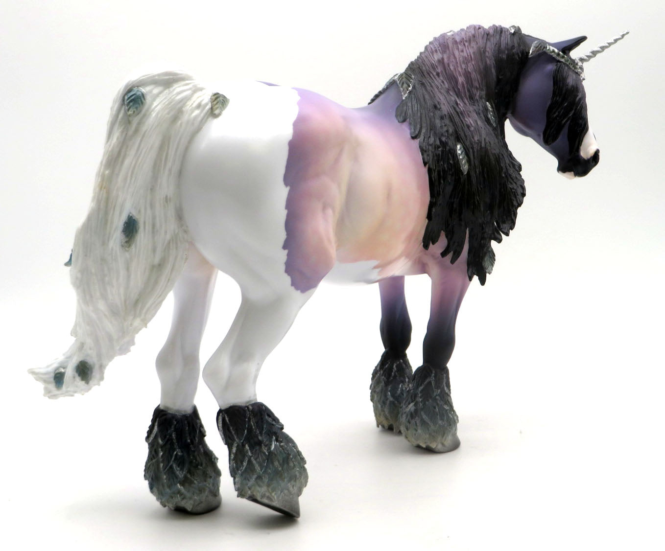 Gwendoline-OOAK Deco Heavy Draft Unicorn Painted by Jess  4/11/22