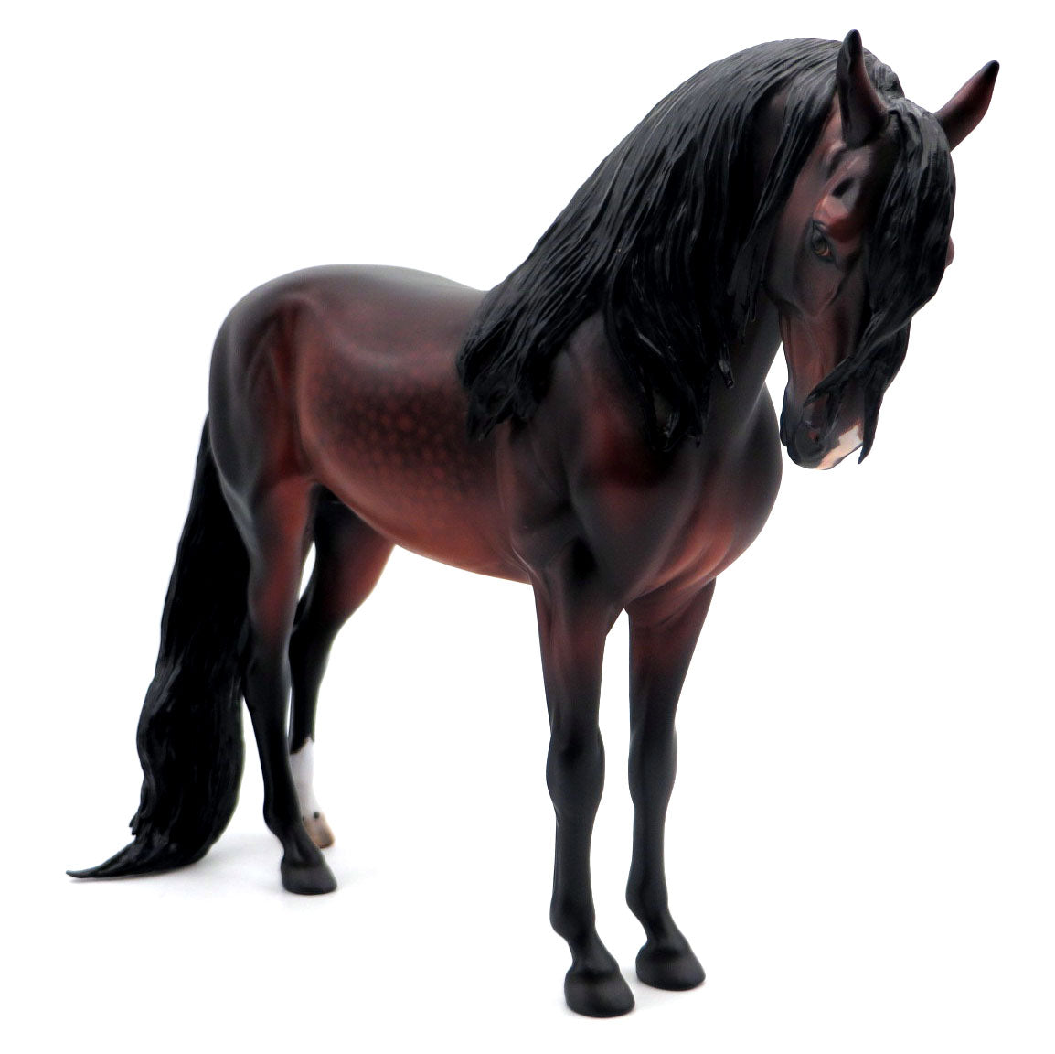 Poco-OOAK Dapple Bay Andalusian Painted by Caroline Boydston 4/11/22