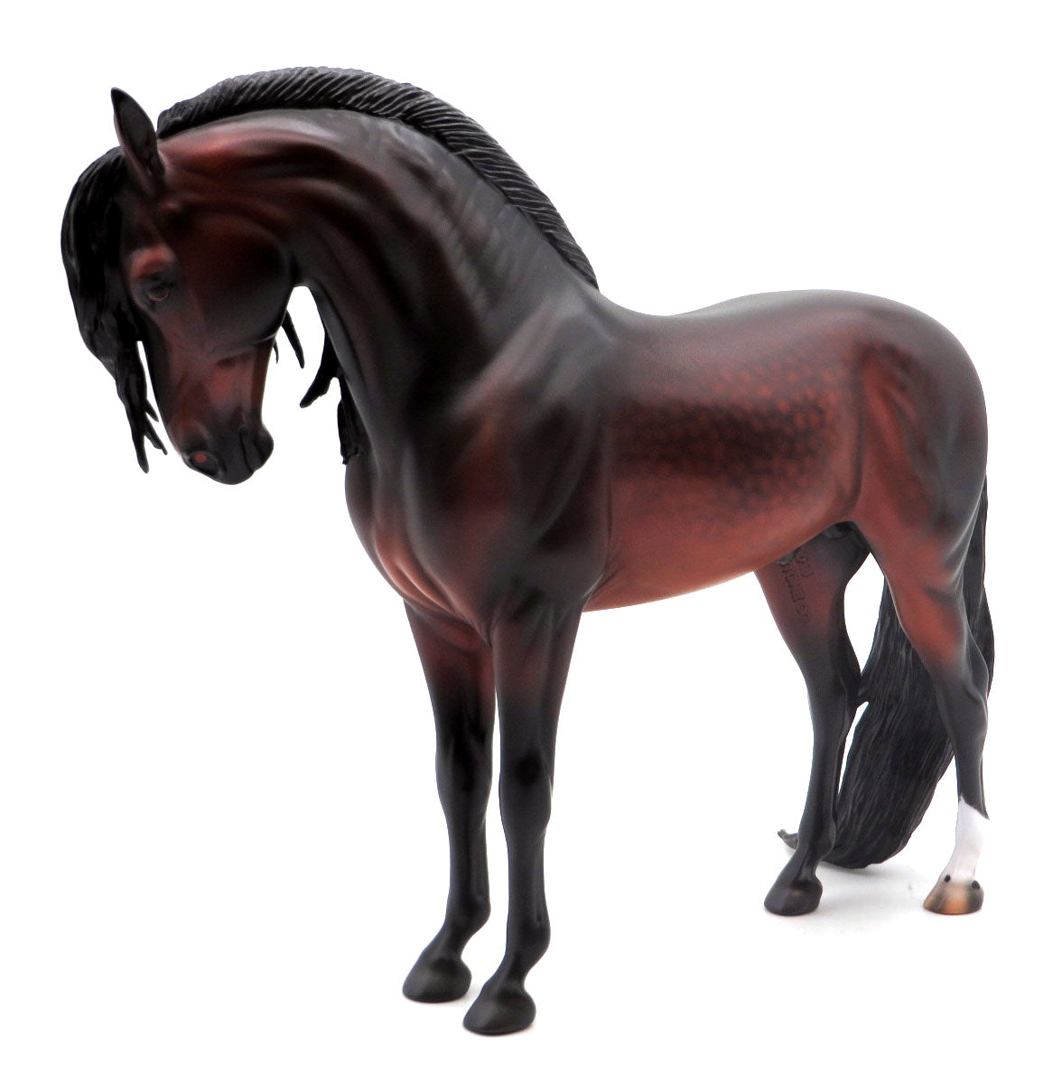 Poco-OOAK Dapple Bay Andalusian Painted by Caroline Boydston 4/11/22