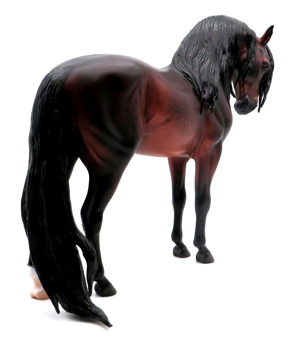 Poco-OOAK Dapple Bay Andalusian Painted by Caroline Boydston 4/11/22