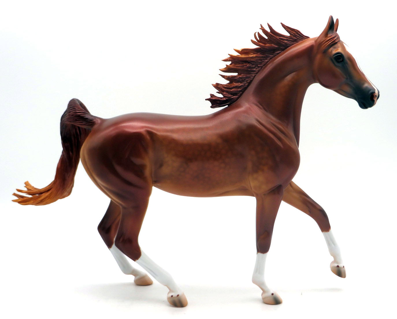 Amil-OOAK Dapple Chestnut Arabian Mare Painted by Caroline Boydston 4/11/22