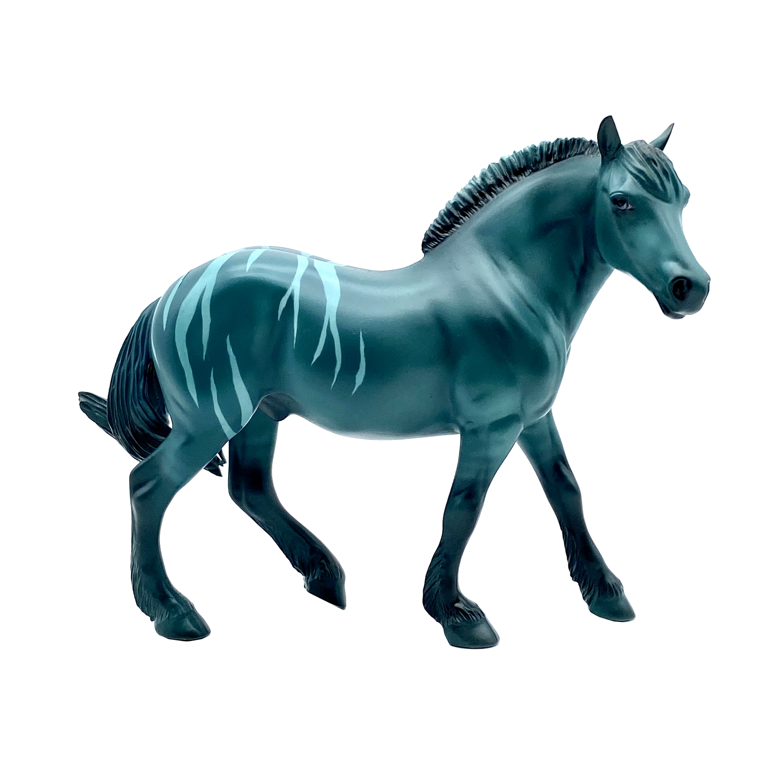 Aqua - OOAK Draft Pebble painted by Audrey Dixon EQ21