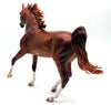 Amil-OOAK Dapple Chestnut Arabian Mare Painted by Caroline Boydston 4/11/22