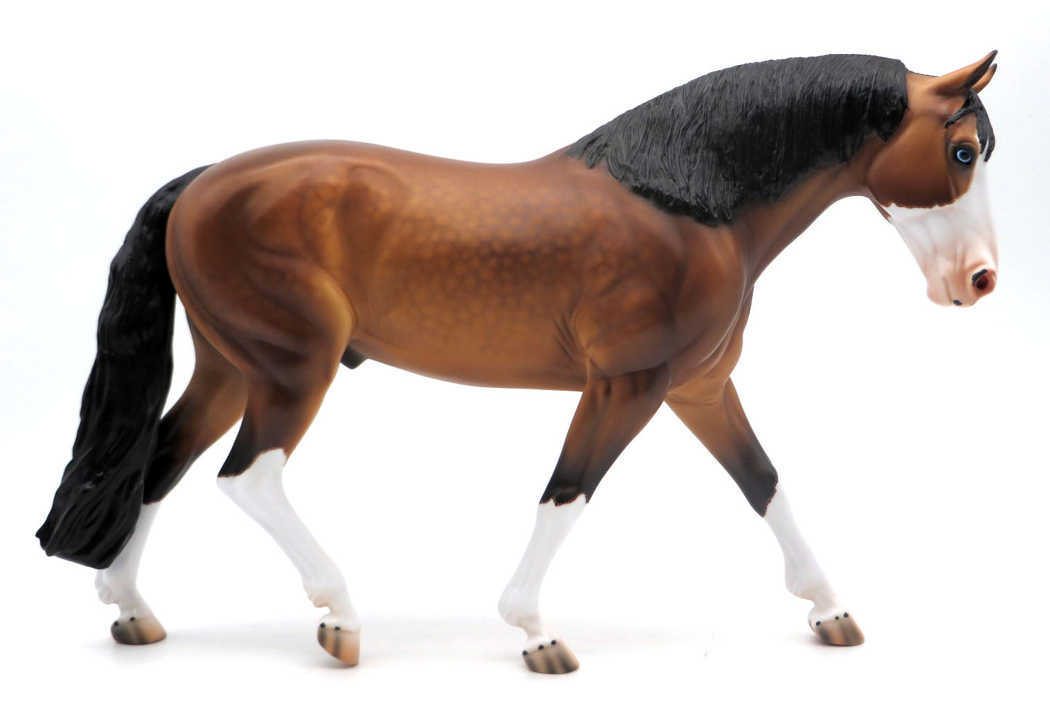 Marshall-OOAK Dapple Dapple Bay Irish Draft Painted by Caroline Boydston 4/11/22