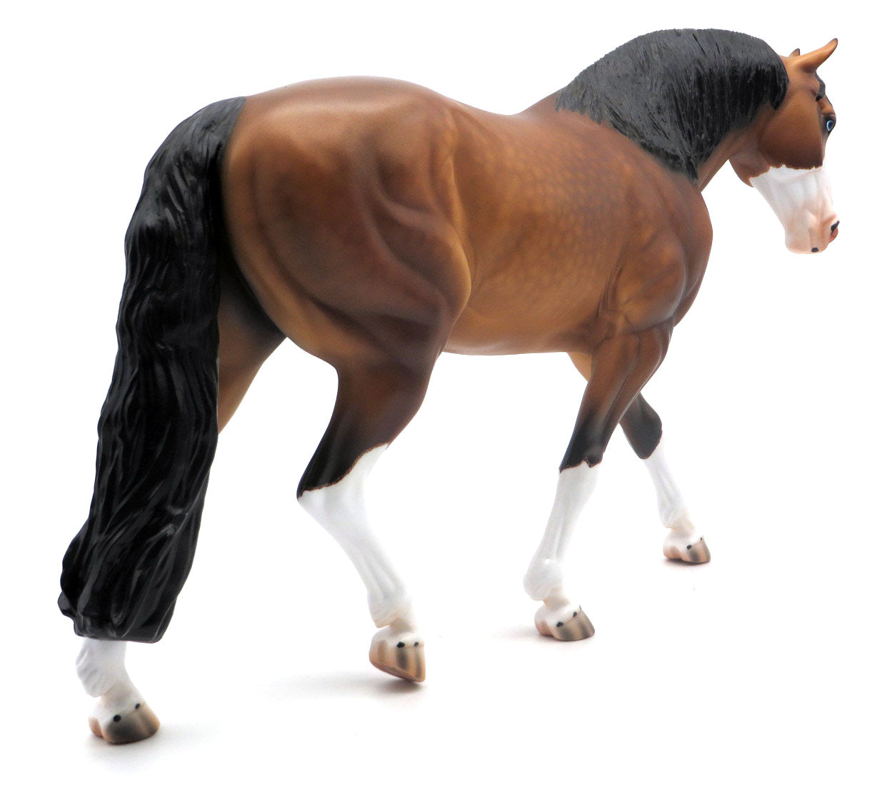 Marshall-OOAK Dapple Dapple Bay Irish Draft Painted by Caroline Boydston 4/11/22