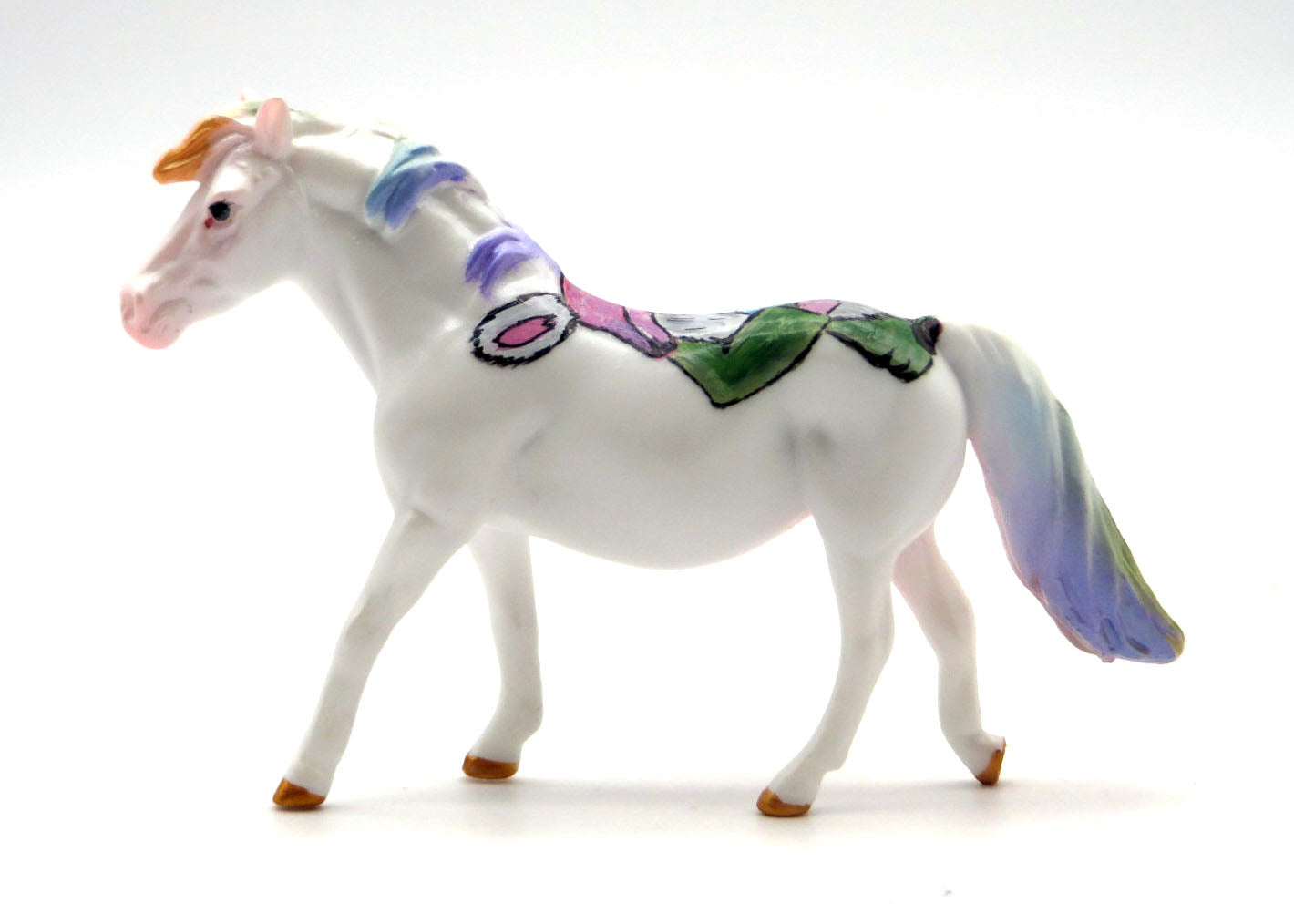 Fun Bunz-OOAK Deco Pony Chip Painted by Jas 4/11/22