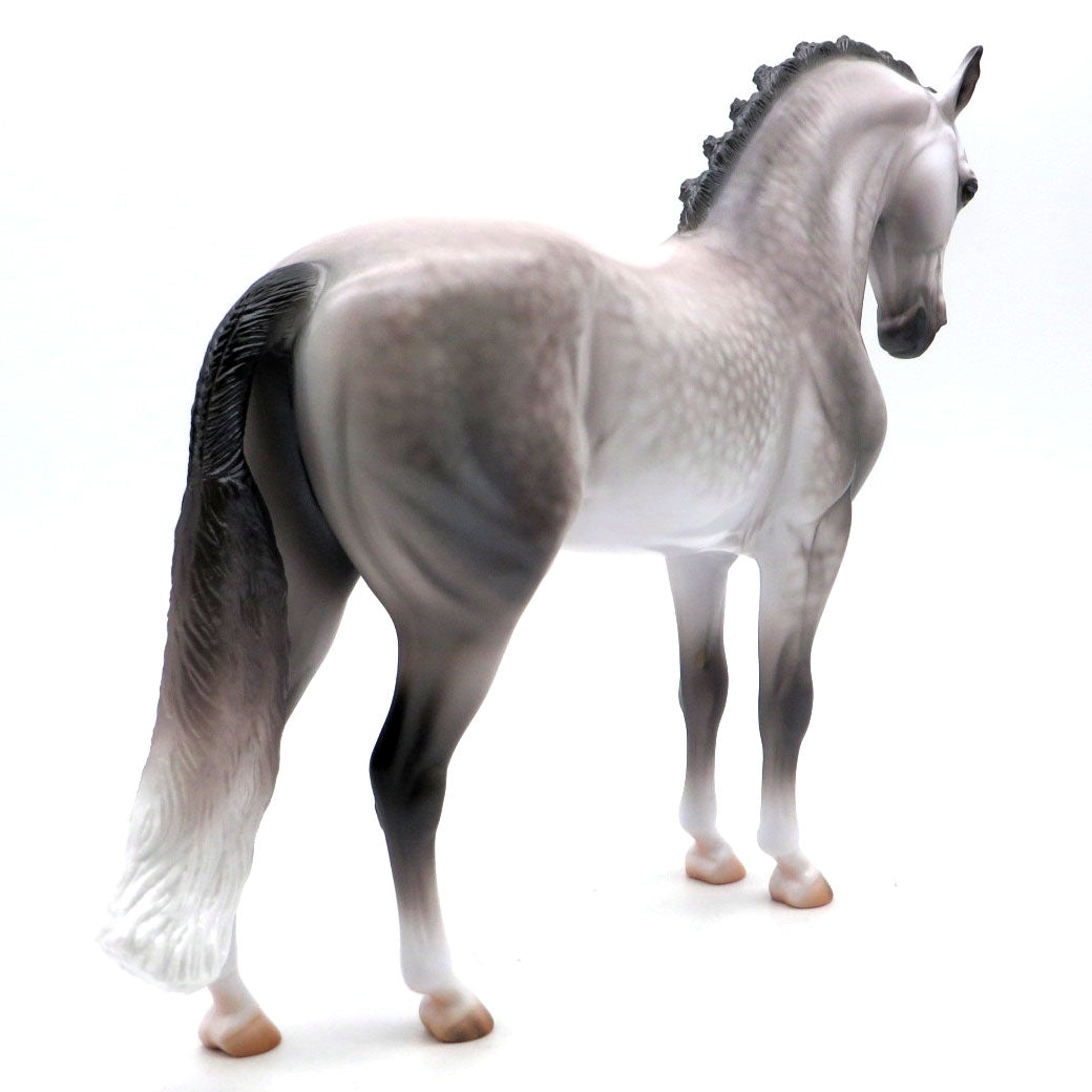 Chapin-OOAK Dapple Grey Andalusian Painted by Caroline 4/18/22