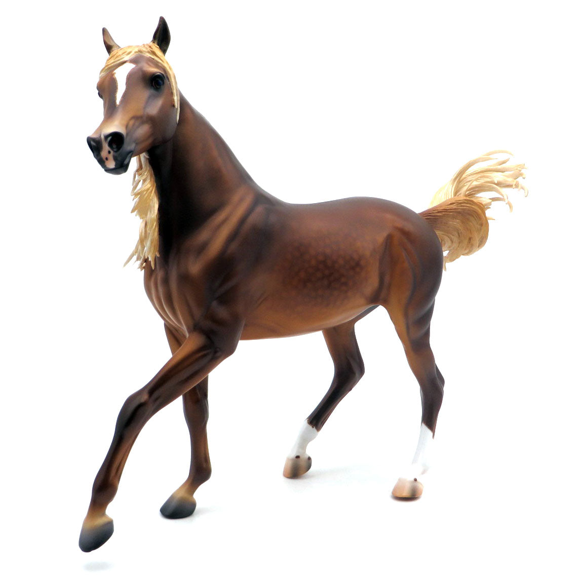 Twisted Sister-OOAK Dapple Chestnut Arabian Painted by Caroline 4/18/22