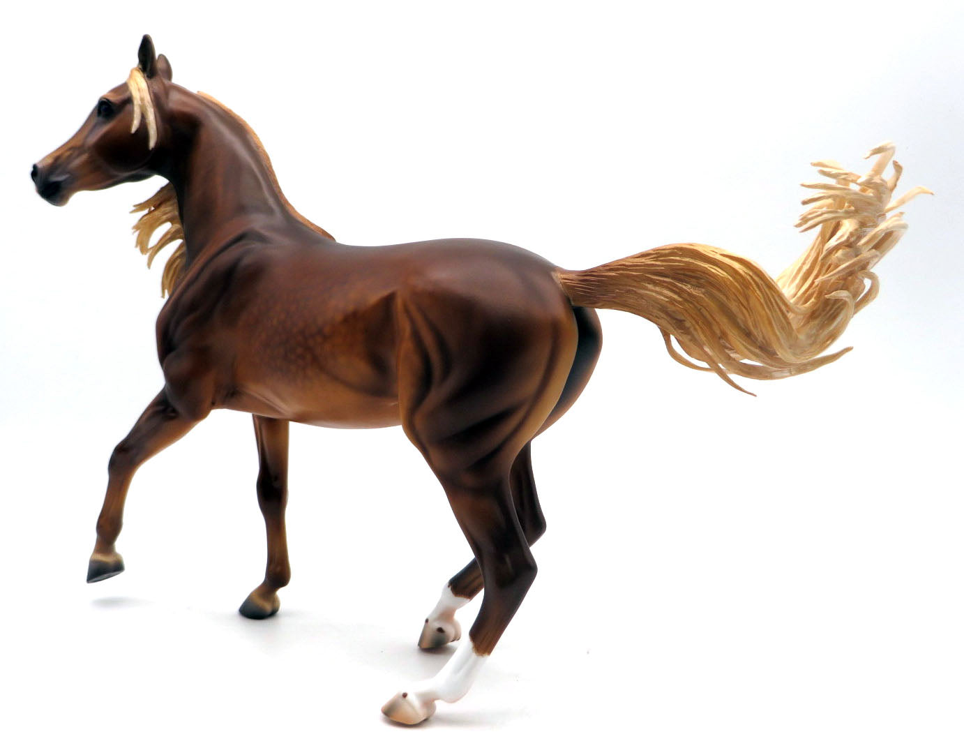 Twisted Sister-OOAK Dapple Chestnut Arabian Painted by Caroline 4/18/22