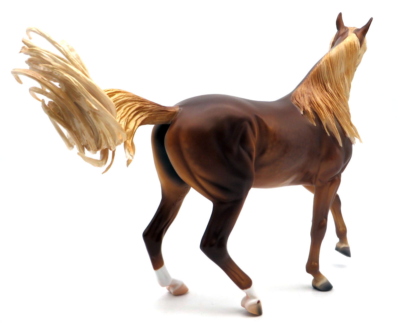 Twisted Sister-OOAK Dapple Chestnut Arabian Painted by Caroline 4/18/22