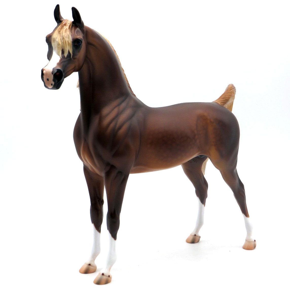 Quiet Riot-OOAK Dapple Chestnut Arabian Painted by Caroline 4/18/22