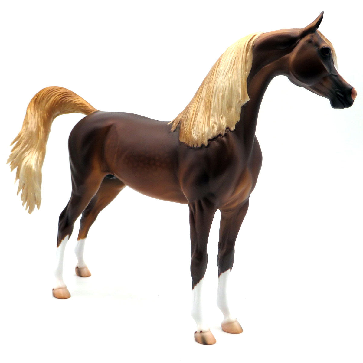 Quiet Riot-OOAK Dapple Chestnut Arabian Painted by Caroline 4/18/22