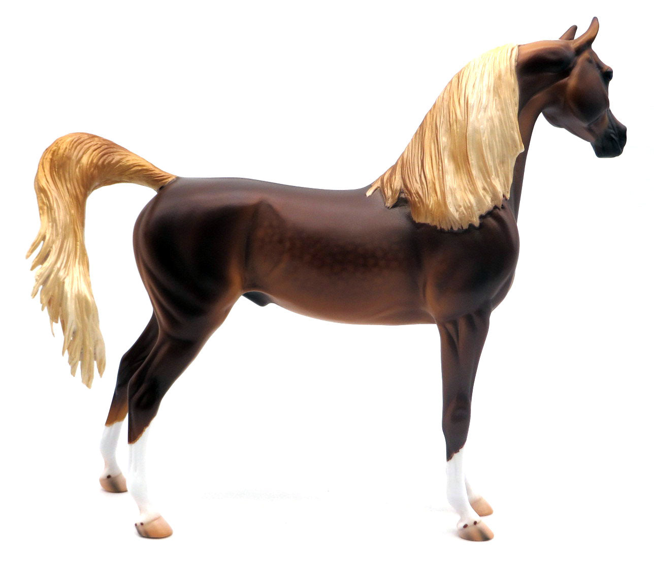 Quiet Riot-OOAK Dapple Chestnut Arabian Painted by Caroline 4/18/22