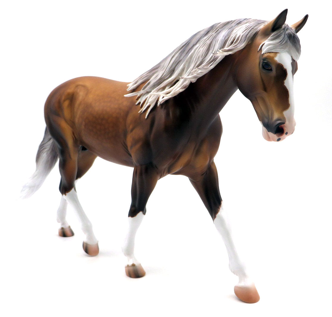 Bolin-OOAK Dapple Palomino Irish Draft Painted by Caroline 4/18/22