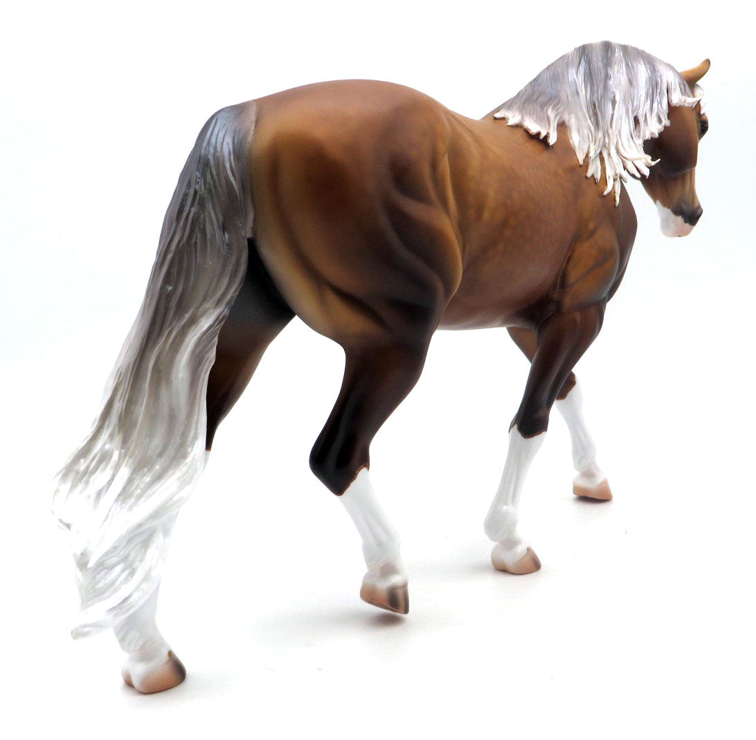 Bolin-OOAK Dapple Palomino Irish Draft Painted by Caroline 4/18/22