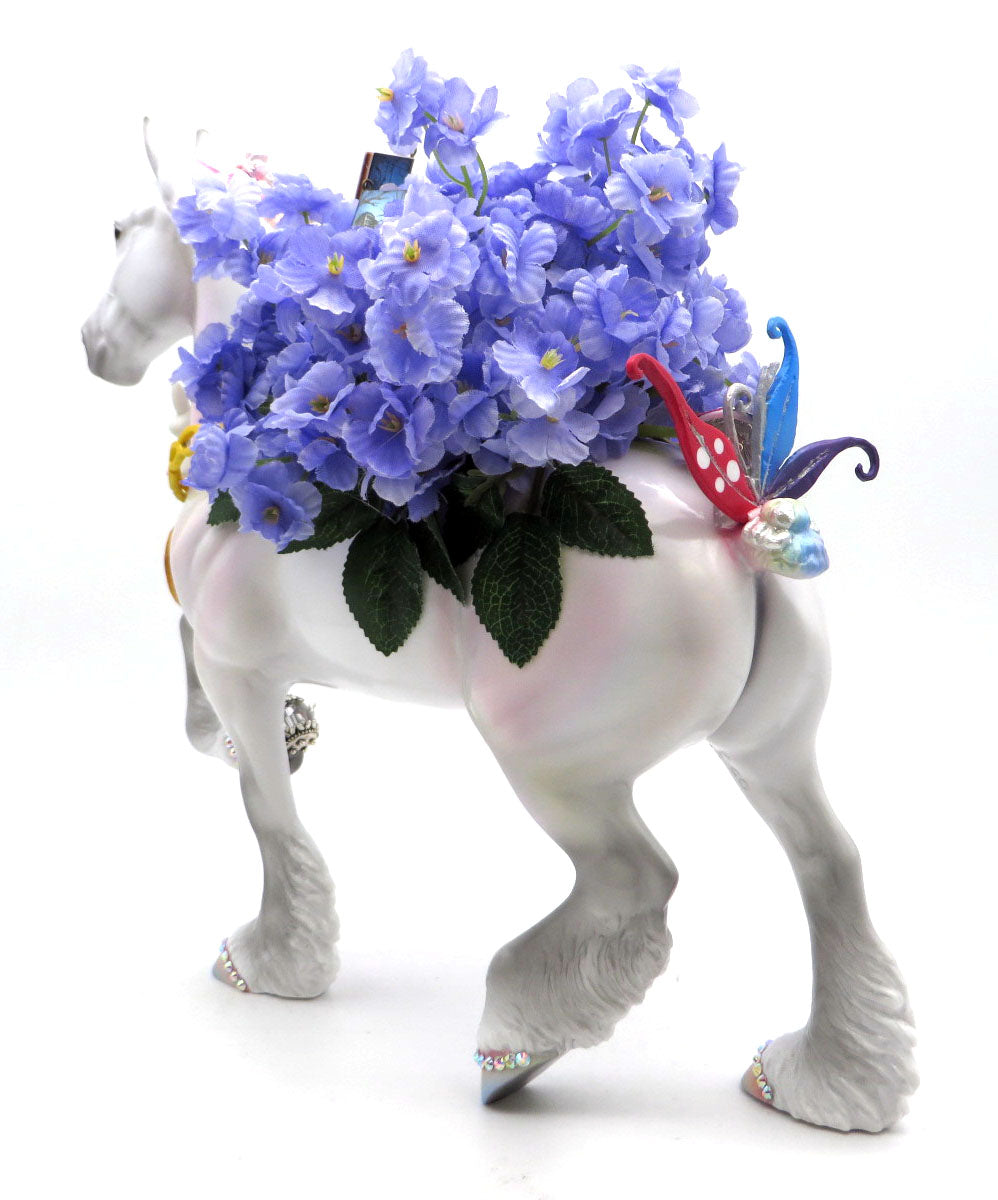 I&#39;m Late - OOAK Trotting Draft Flower Pot - BO 4/25/22
