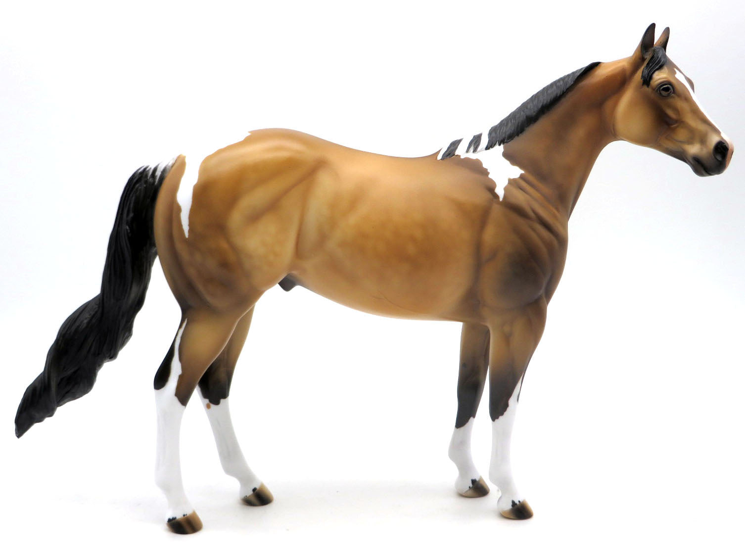 Palooka-OOAK Buckskin Pinto ISH Painted by Julie SHCF 2022