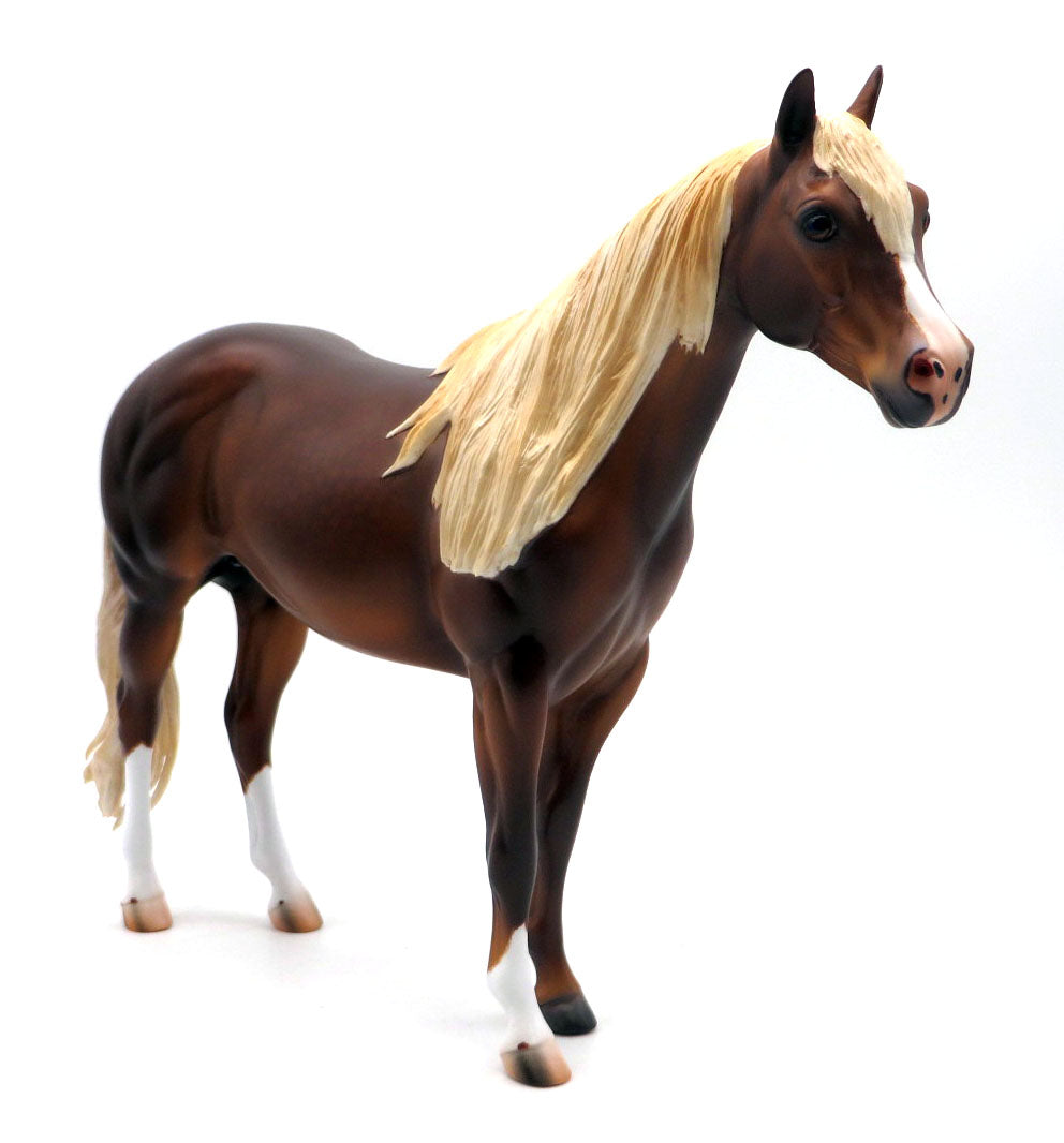 Messina - OOAK Chestnut Stock Horse by Caroline Boydston - BO 4/25/22