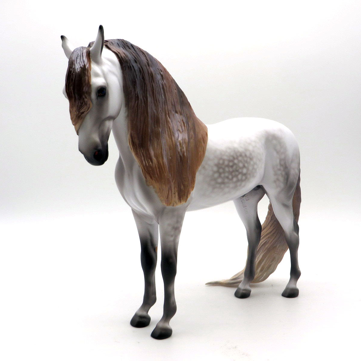 Rahsaan - OOAK Dapple Gray Andalusian by Caroline Boydston - BO 4/25/22