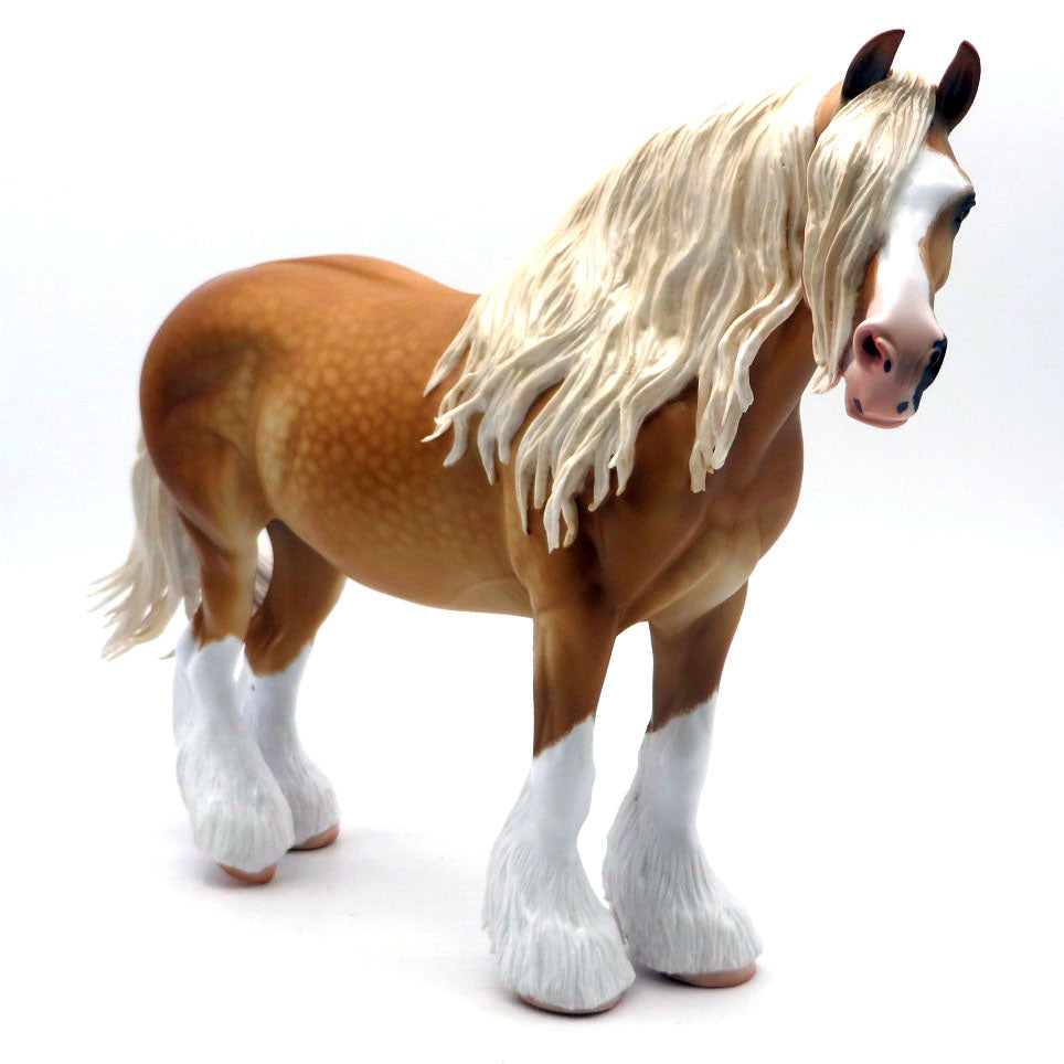 Whisper - OOAK Palomino Draft Mare by Caroline Boydston - BO 4/25/22