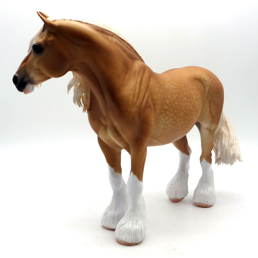 Whisper - OOAK Palomino Draft Mare by Caroline Boydston - BO 4/25/22