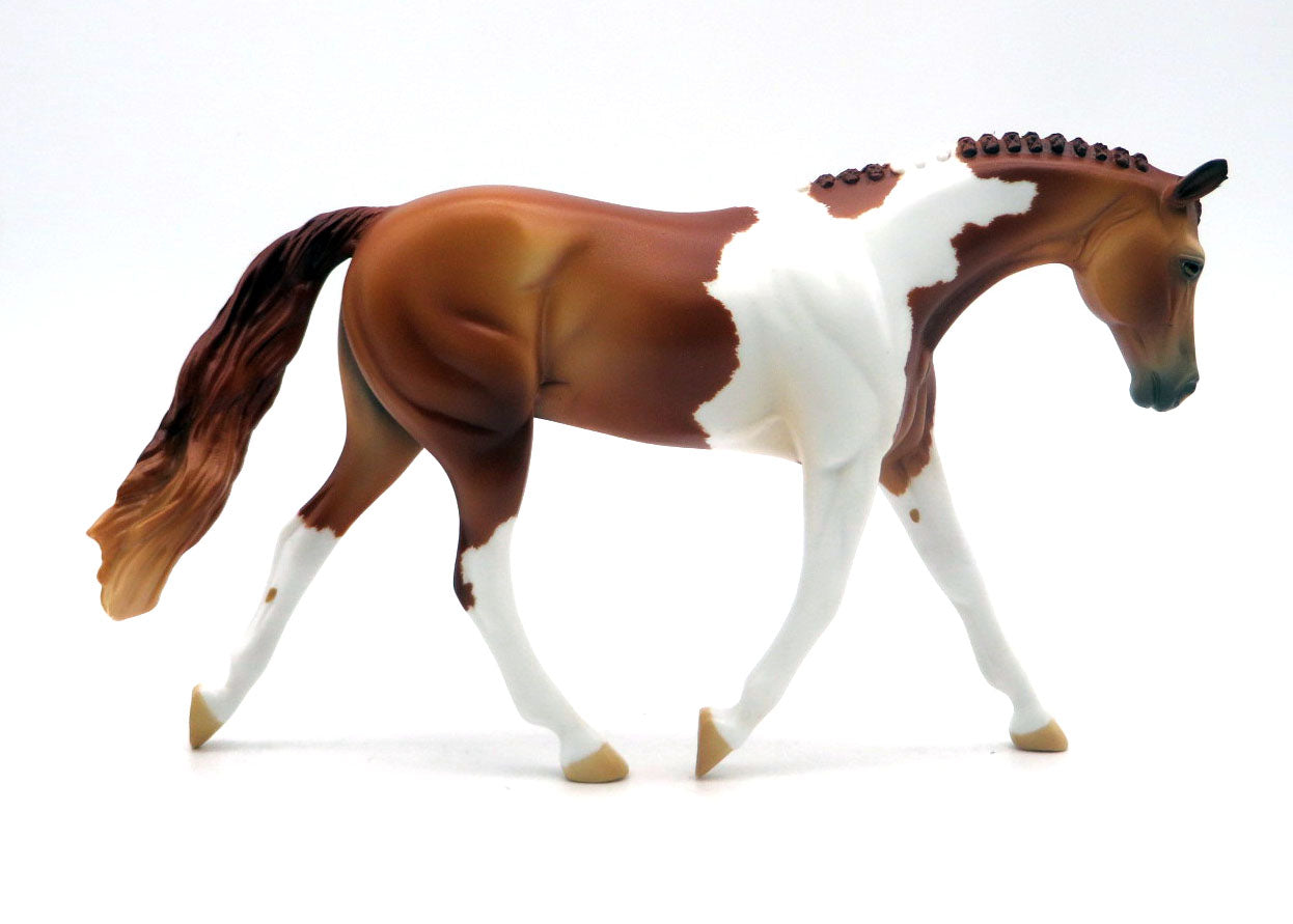 Hoofer - OOAK Chestnut Tobiano Warmblood Pebble - SHCF 22