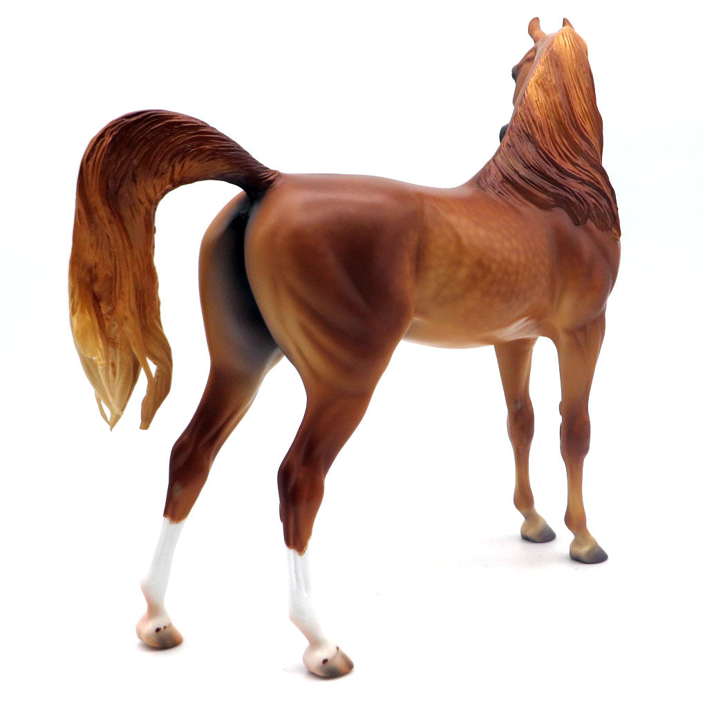 MCLEAN-OOAK DAPPLE LIGHT CHESTNUT ARABIAN BY CB 4/29/22