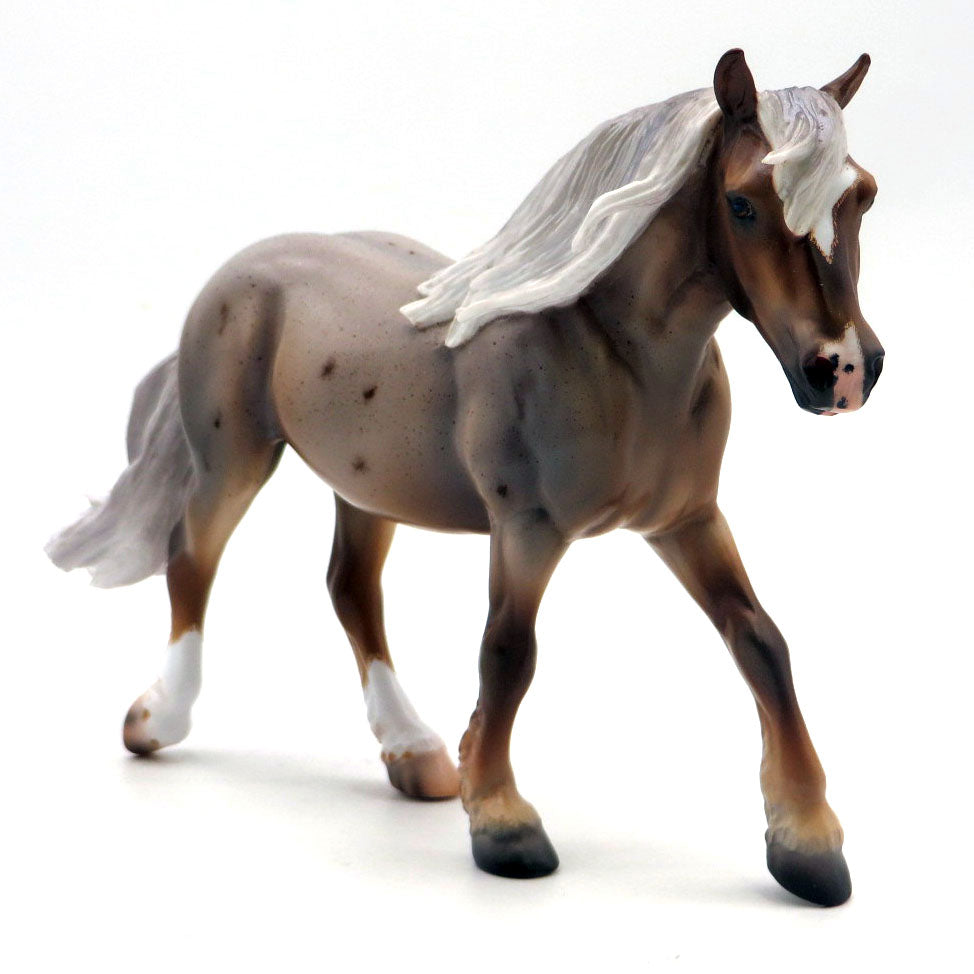 Franklin-OOAK Roan Trotting Draft Pebbles by Caroline Boydston 5/2/22