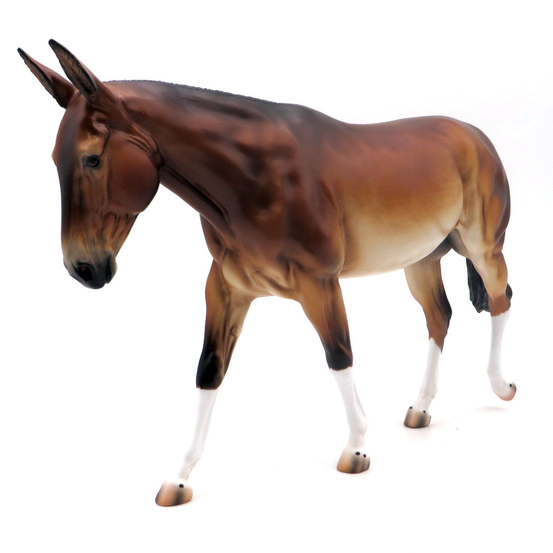 Lindsay-OOAK Bay Mule Painted By Caroline Boydston  4/29/22