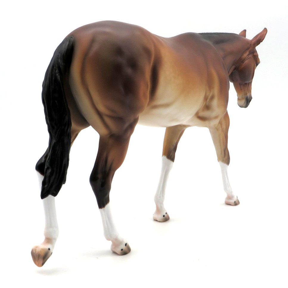 Lindsay-OOAK Bay Mule Painted By Caroline Boydston  4/29/22