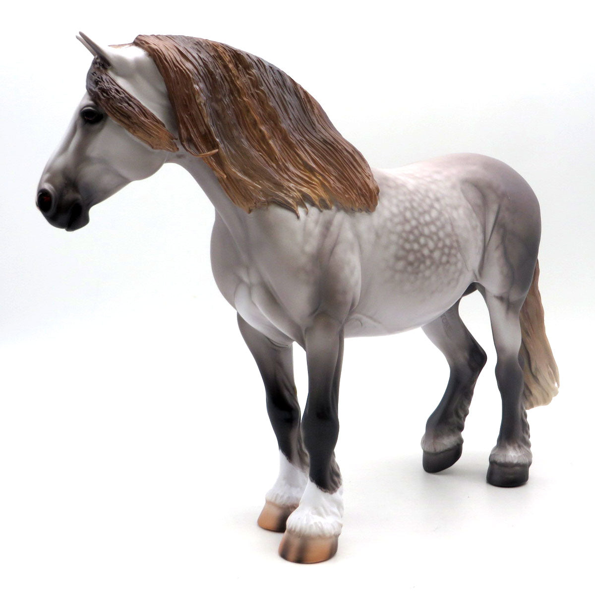 Greta-OOAK Dapple Grey Heavy Draft by Caroline Boydston 5/2/22